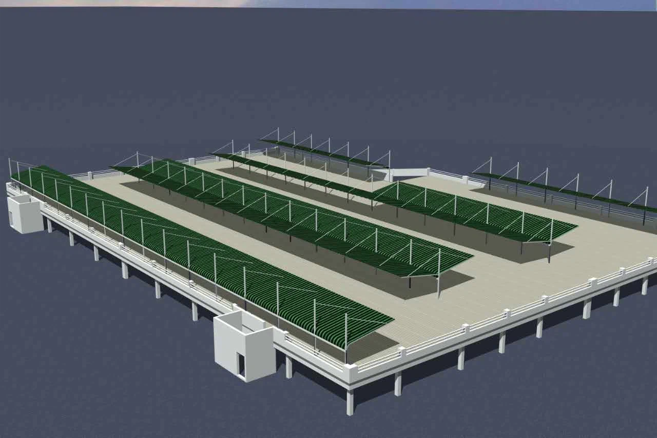 80m X 60m Steel Structure Tsheb Chaw nres tsheb